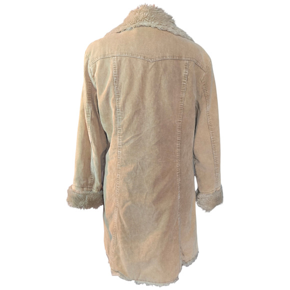 Steve Madden Corduroy Penny Lane Coat Size Large - Picture 2 of 10